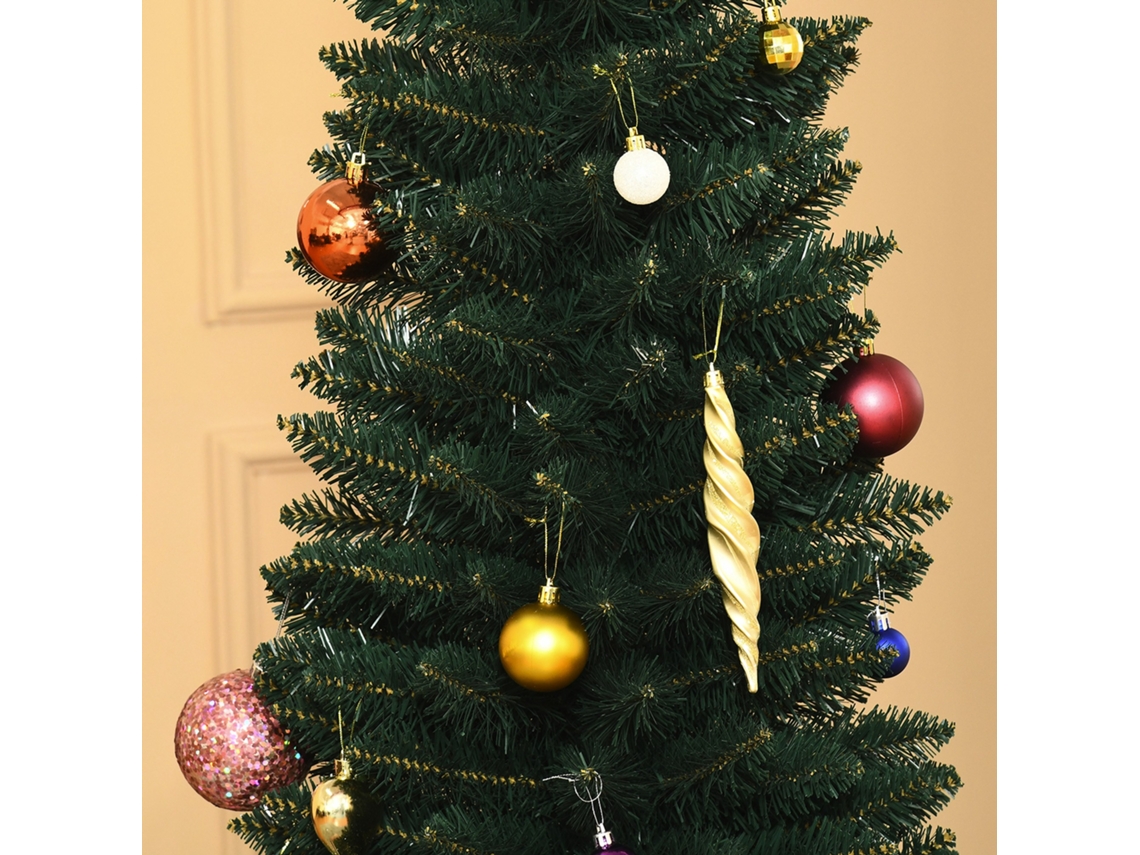 Árvore De Natal Artificial, Em Metal, Plástico, Cor Verde