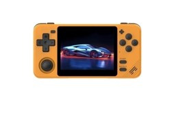 Console de videogame portátil, tela IPS de 3,5 polegadas, bateria de 2800 mAh, amarelo, Slowmoose de 64 GB