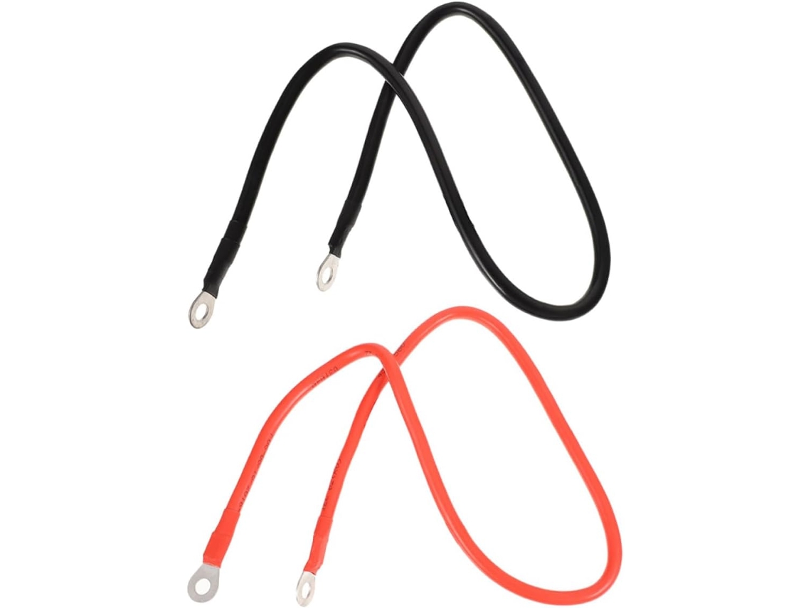 Cabo De Bateria Com Isolamento Térmico, Par De Estabilidade, Preto E Vermelho, 6 Awg