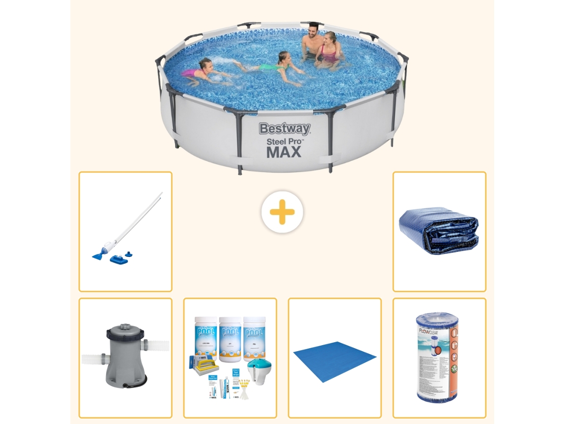 Bestway Piscina Bestway Steel Pro Max Redonda - 305x76 Cm - 7-peças S21676