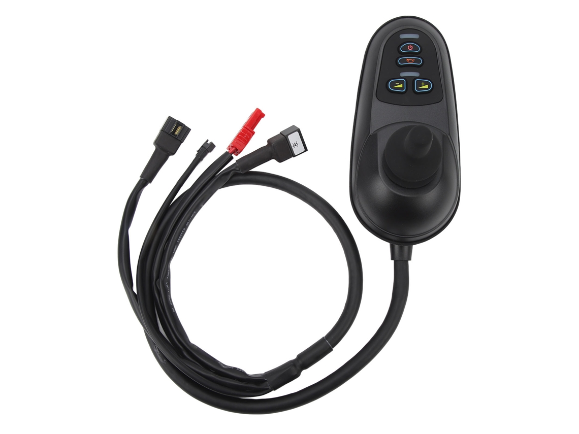 Controlador de cadeira de rodas elétrica com joystick, conector de freio e controle de escova DC24V