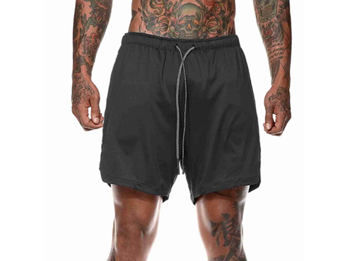 2026altiro-pantalones Cortos Deportivos 2 En 1 Para Hombre, Running Y Entrenamiento, Ligero Y Suelto, Fitness Y Yoga Con Cinturón
