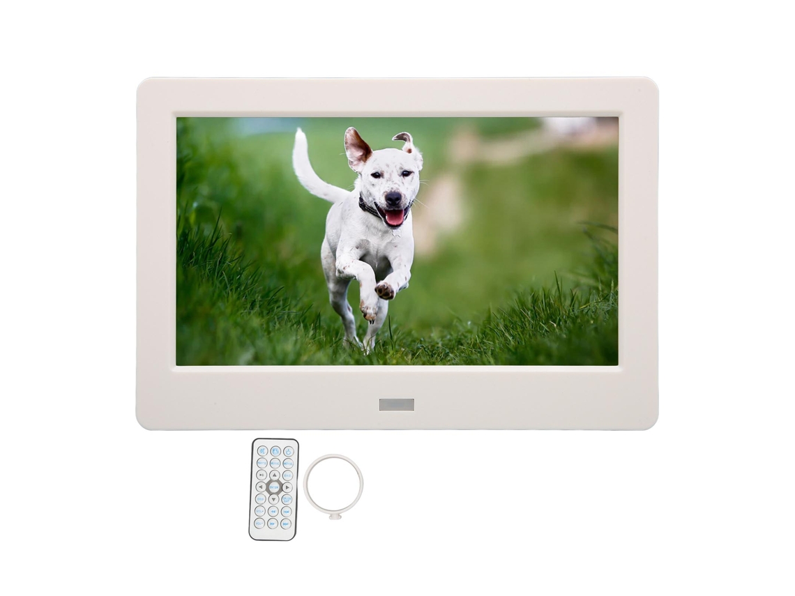 Quadro digital Mali 7 polegadas com relógio, calendário, MP3, controle duplo, plugue UK