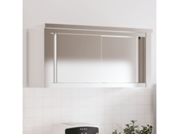 Vidaxl Armário De Parede P/ Cozinha C/ Portas De Correr Aço Inoxidável