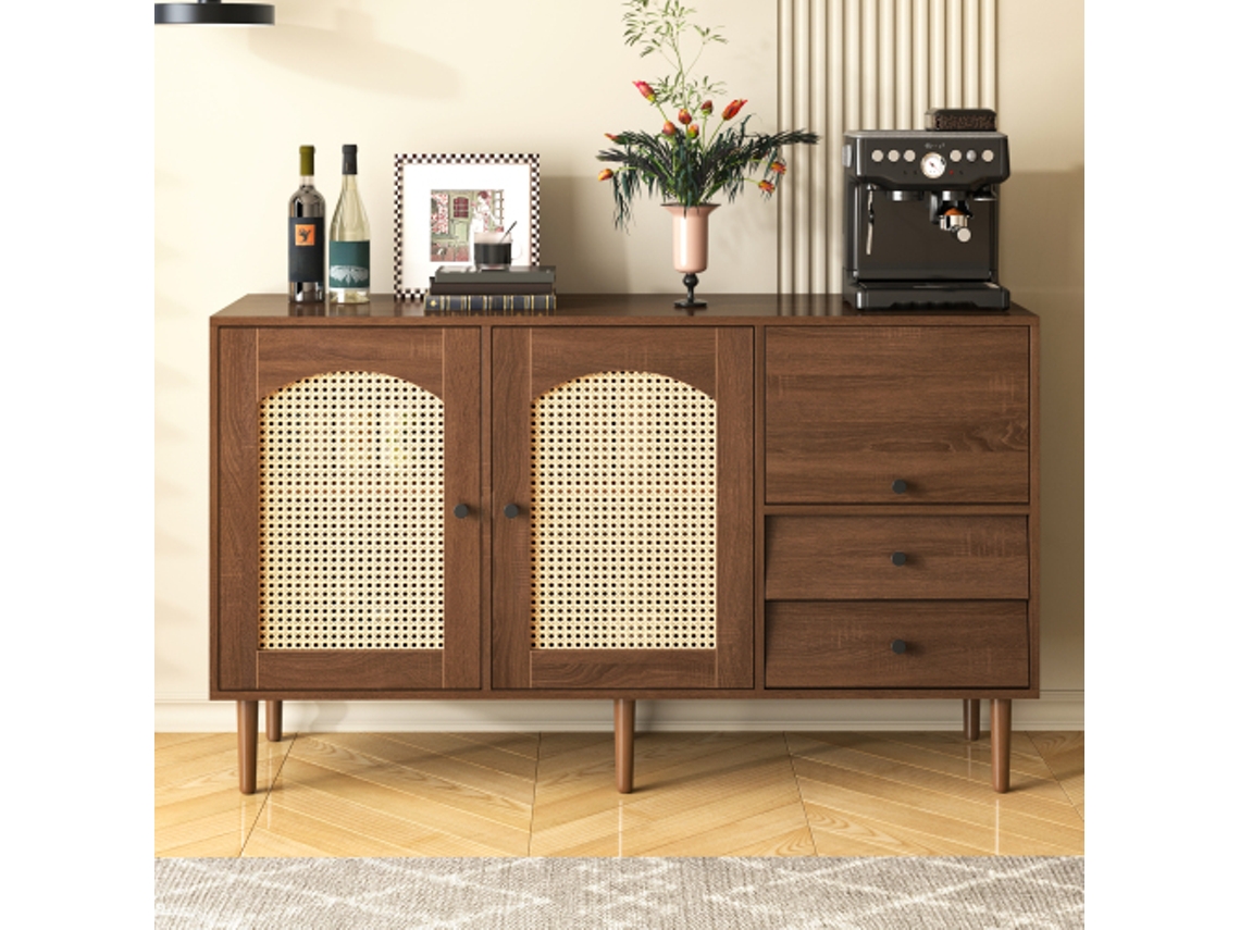 Sideboard Moderno BTFORUS com Gavetas e Amplo Espaço de Armazenamento