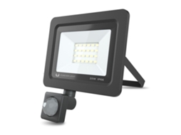 Refletor Led 20w C/ Sensor 230v 4500k 1600lm Preto FOREVER