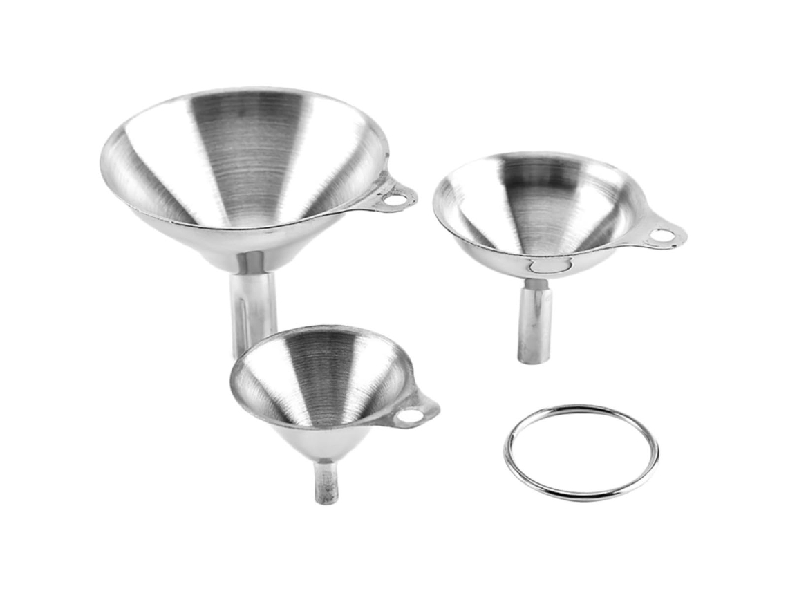 Conjunto De Cones Reutilizáveis Aço Inoxidável Yarnow Para Líquidos, Design Encaixável Com Alça, Ideal Para Cozinha E