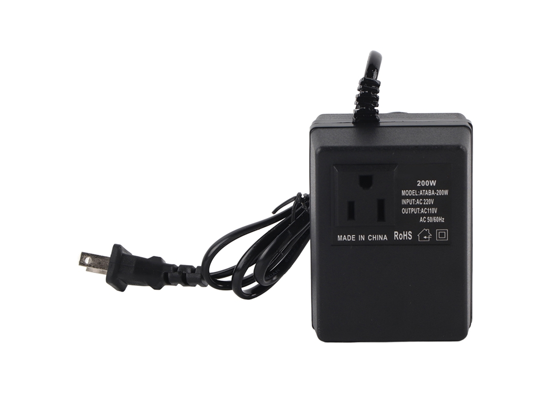 Conversor De Voltagem Portátil 200w 220v Para 110v Viagens Internacionais