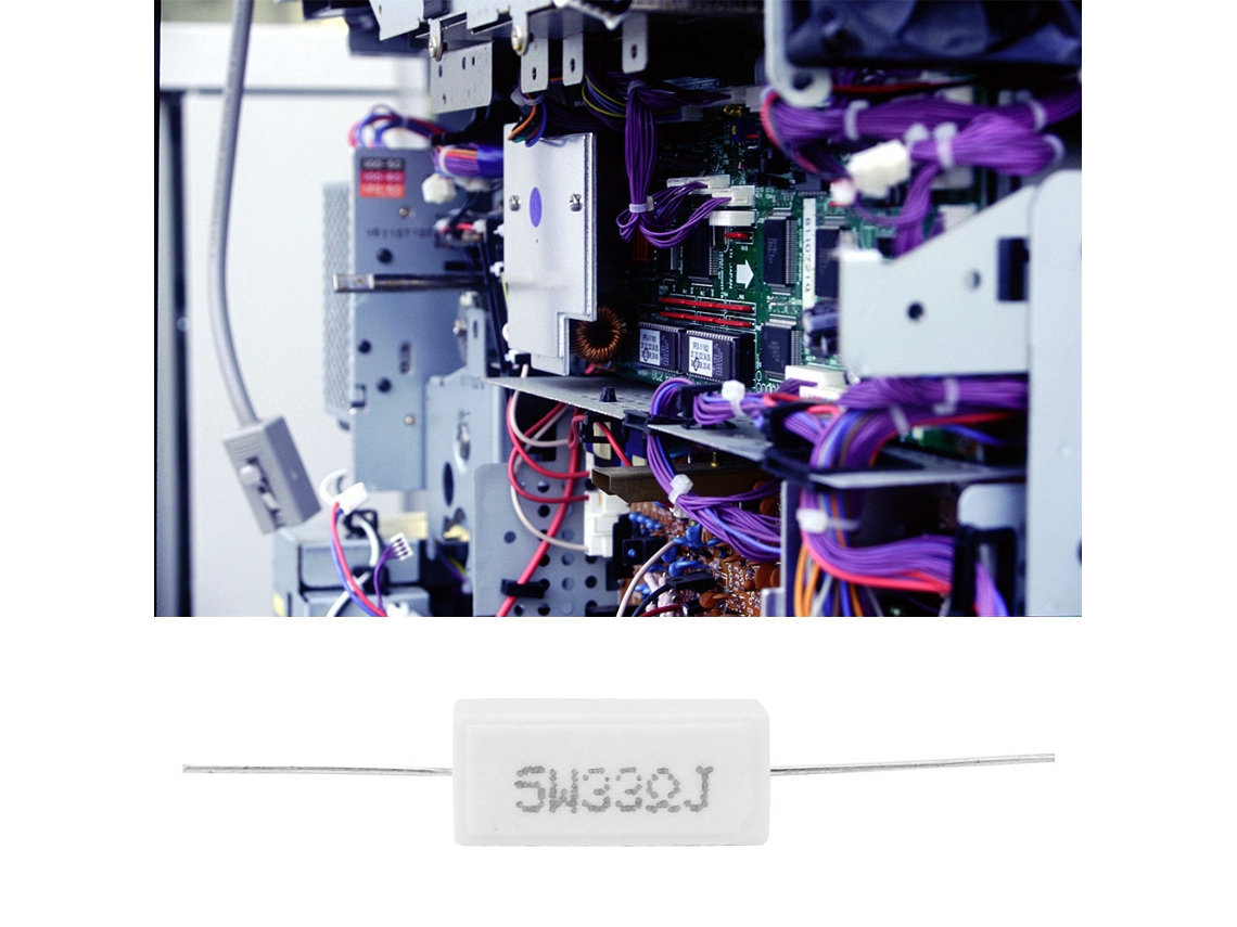 Resistor De Cimento Laxiscreed 5w, 5% De Precisão Para Eletrônica