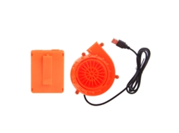 Mini ventilador elétrico, compatível com brinquedos infláveis, bateria BRILVIBERA