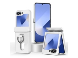 Capa Dobrável Com Anel Para Celular E Cartão Central Axis Para Samsung Galaxy Z Flip6 5g