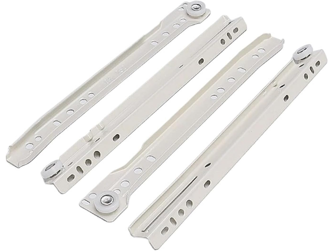 Conjunto De 4 Corrediças Silenciosas Para Gavetas E Armários 50cm Comprimento