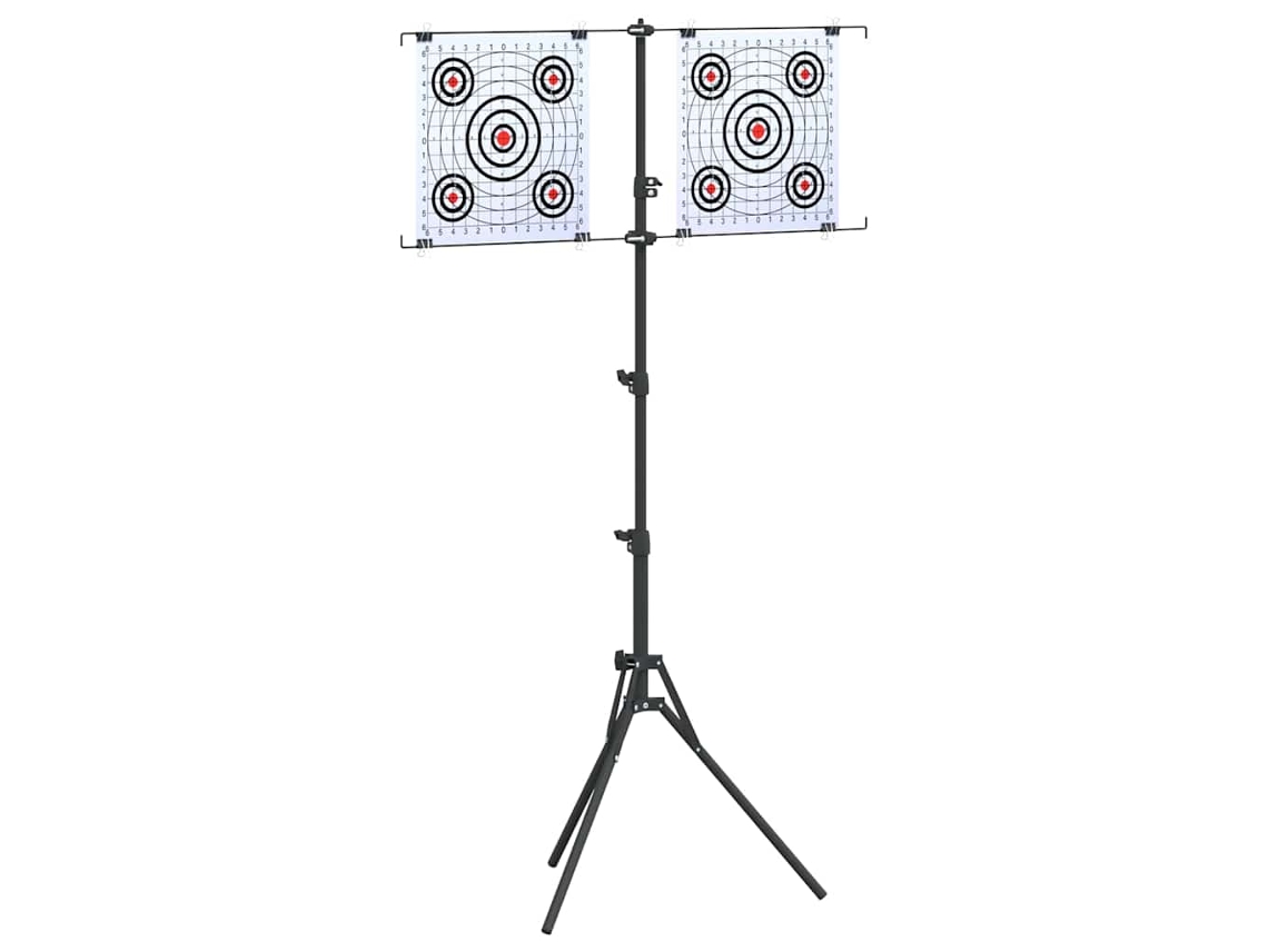 Vidaxl Suporte Para Alvo Preto E Branco 82,5 X 51 X 150 Cm Metal