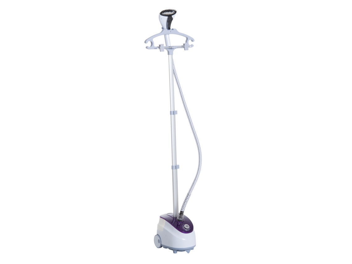 Ferro de Engomar a Vapor com Depósito de 1.8l e Temperatura Ajustável em 11 Níveis 21.5x30x150cm Branco e Roxo BTFORUS