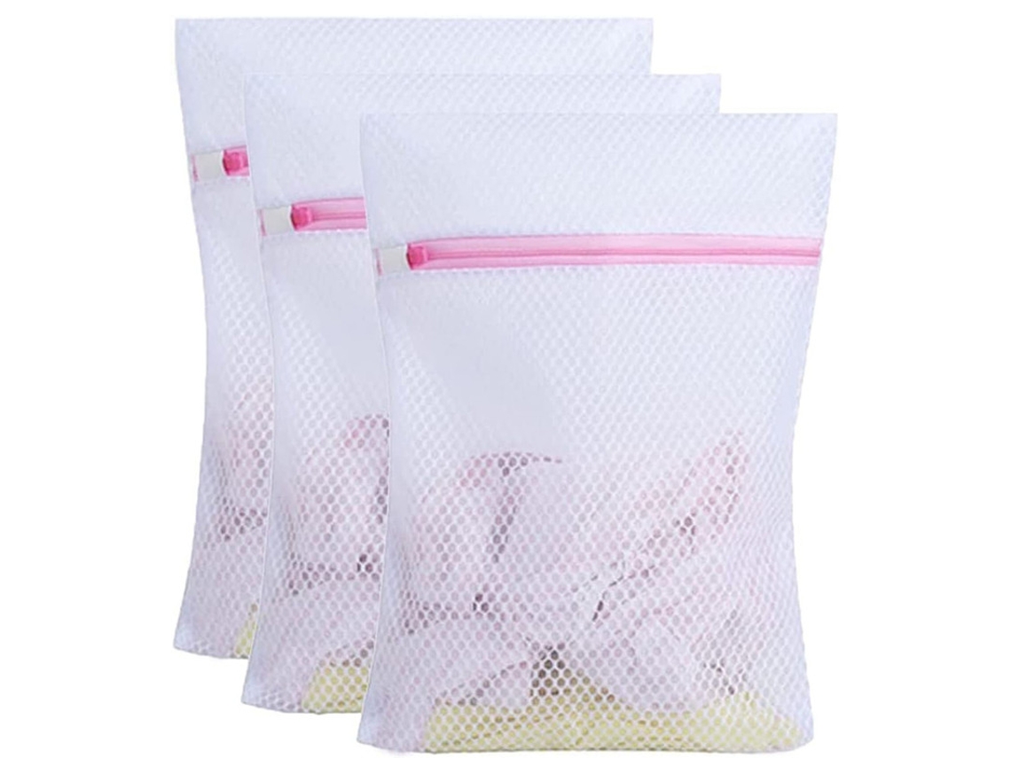 Conjunto de 3 sacos BRILVIBERA para roupa suja, proteção de roupas, sapatos, meias, sutiãs, 23x30cm