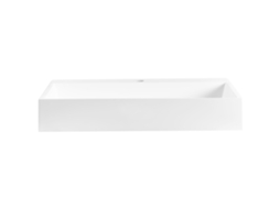 Lavabo Beliani Quenko De Resina Mineral Blanco 60x38x12