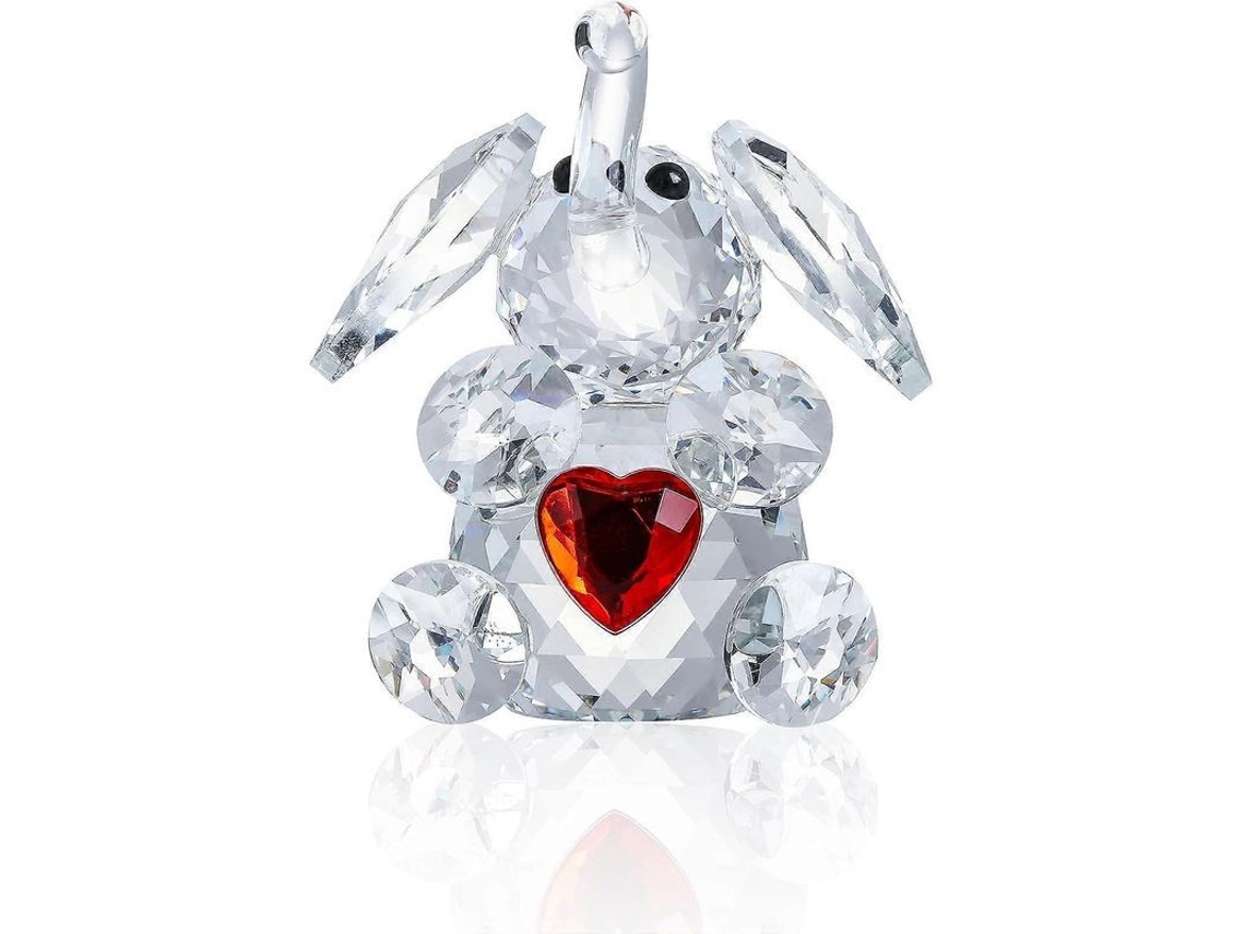 Figura de Elefante em Cristal K9, Presente, Ornamento de Vidro | S/MARCA