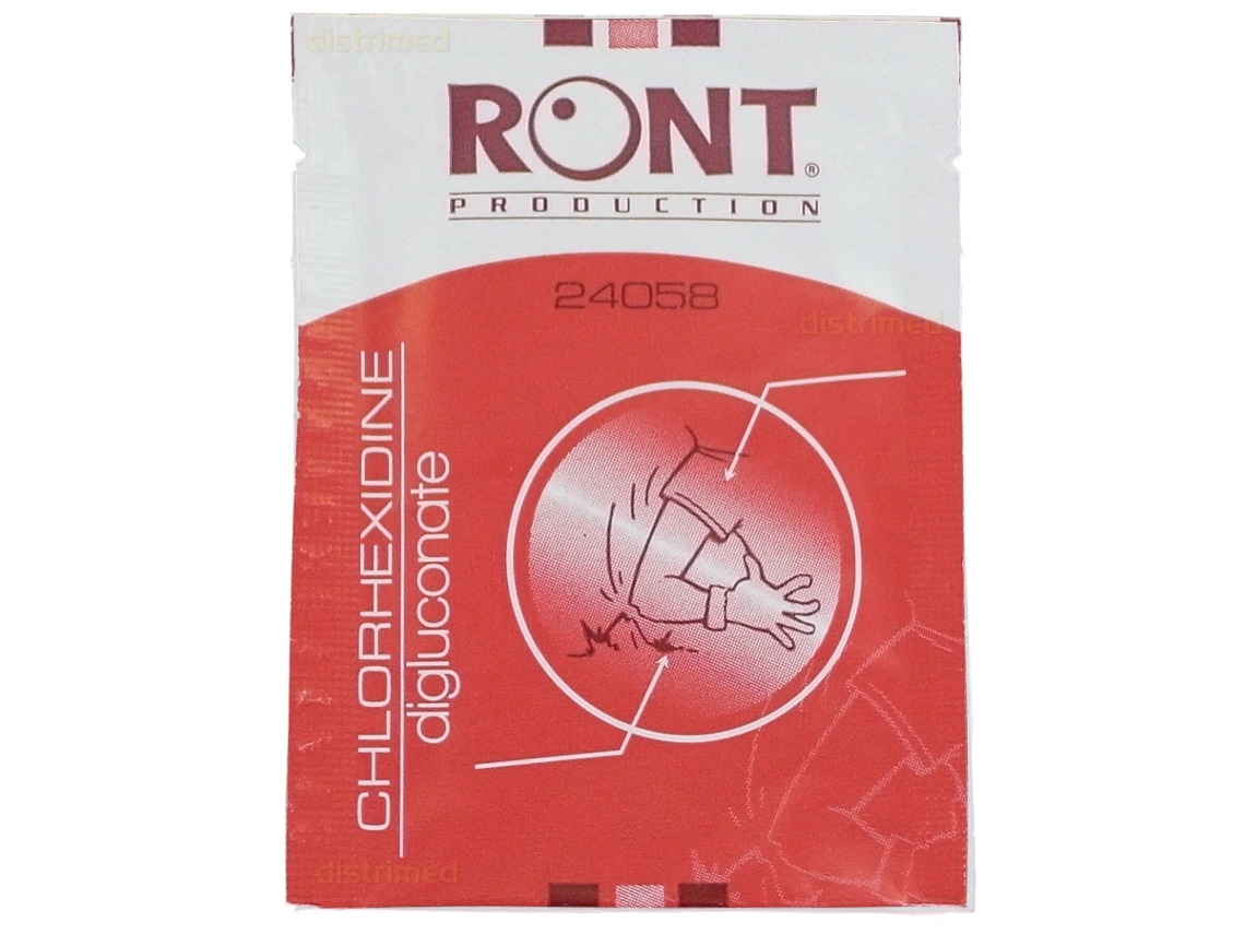 Lote de 10 toalhas de clorhexidina SPORTI FRANCE TU