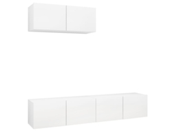 TV Móveis 3 Peças Derivado da Madeira Branco MAISON EXCLUSIVE