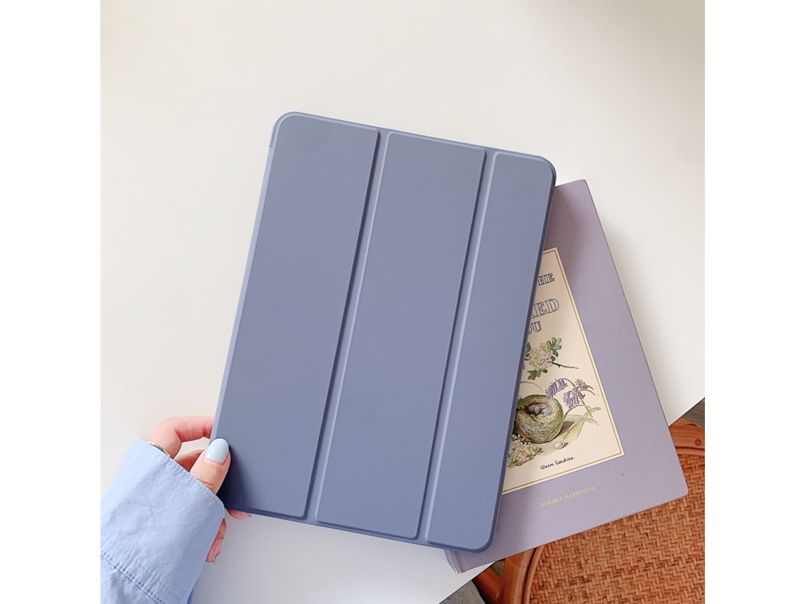 Elysve Capa Protetora Para Ipad Air4/air5/ar 11 Polegadas 2024 De Silicone Com Resfriamento Anti-queda Capa Macia Lavanda Roxa