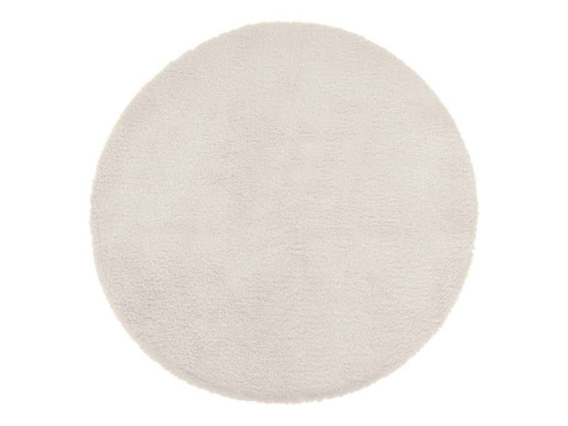 Atmosphera - Tapete Redondo Extra Macio - Diam 80 Cm - Marfim