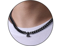2026 cadena de Eslabón Cubano Con Letra Inicial A z para Hombres Mujeres Niños Acero Inoxidable 6.5mm 18+2 Pulgadas Regalo de Joyería
