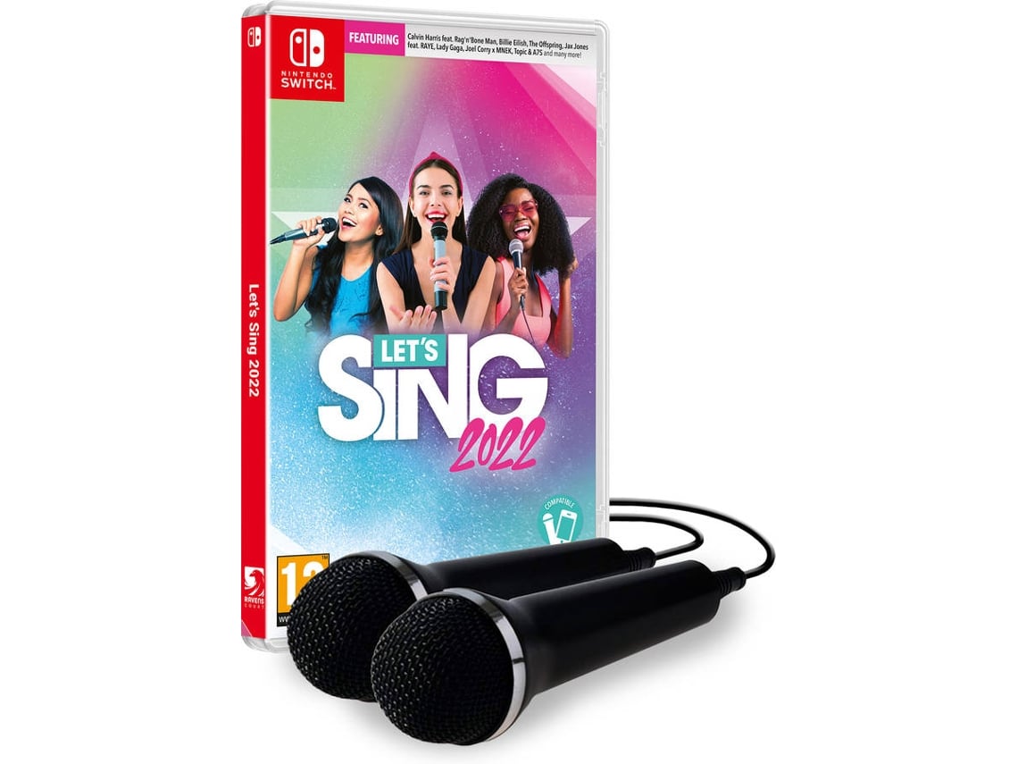 Jogo Nintendo Switch Let's Sing 2022 + 2 Microfones 