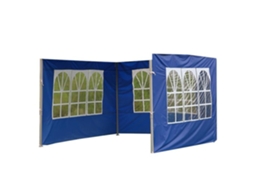 Inn Tenda Externa Em Tecido Oxford 210d, Janela Romana 3x2m Tecido Oxford Dobrável Impermeável E Resistente À Chuva Azul Innovtec