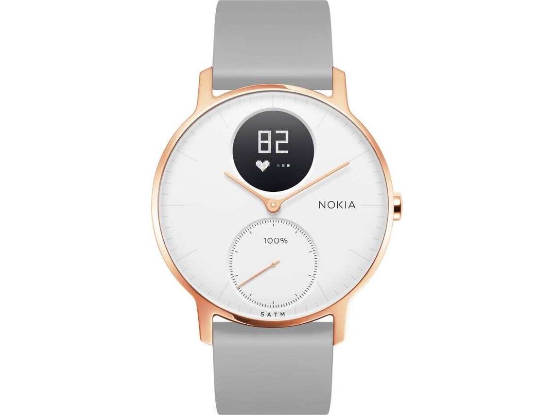 Relógio Desportivo NOKIA Steel HR36mm (Bluetooth - Até 25 meses de autonomia - Cinzento)