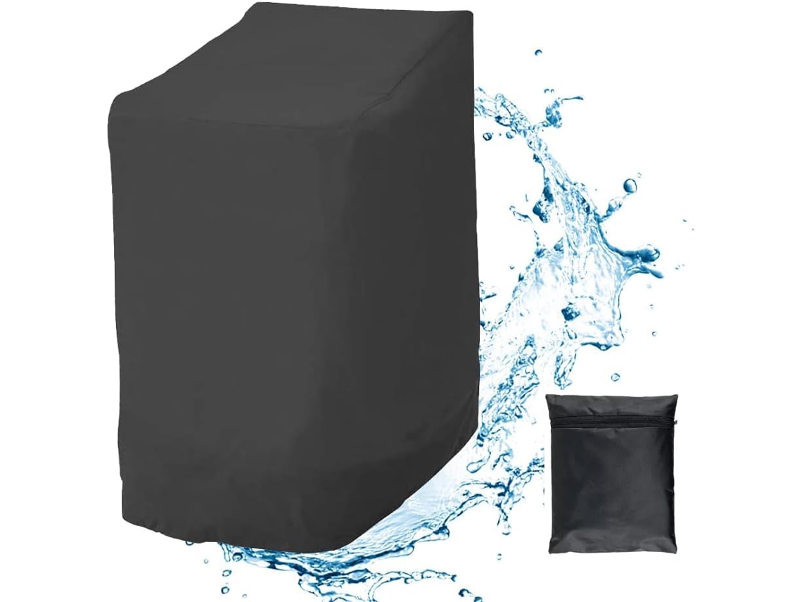 Capa Protetora Impermeável Para Cadeiras De Jardín Empilháveis, 420d Oxford, Anti Uv/chuva, 120x66x73x84cm, Cobre 6 Cadeiras Btforus