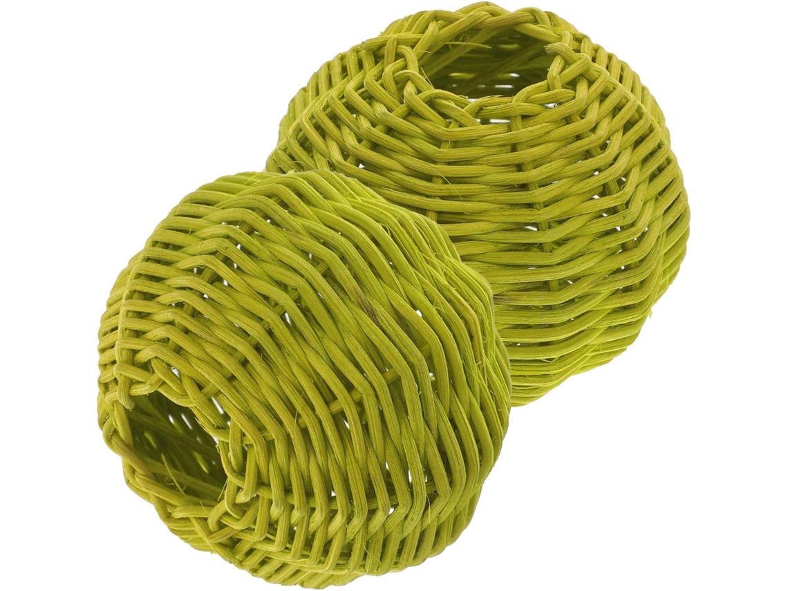 Conjunto De 2 Peças De Rattan Trançado Para Luminárias De Teto Decorativas, Protege Eficazmente A Lâmpada.