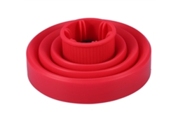 Capa Difusora Plegável De Silicone Para Secador De Cabelo Ferramenta De Estilo (vermelha)
