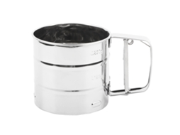 Peneira Manual De Massa Aço Inox Para Cozinha E Bolo