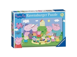 RAVENSBURGUER Quebra Cabeça Peppa Pig Amigos 100 Peças