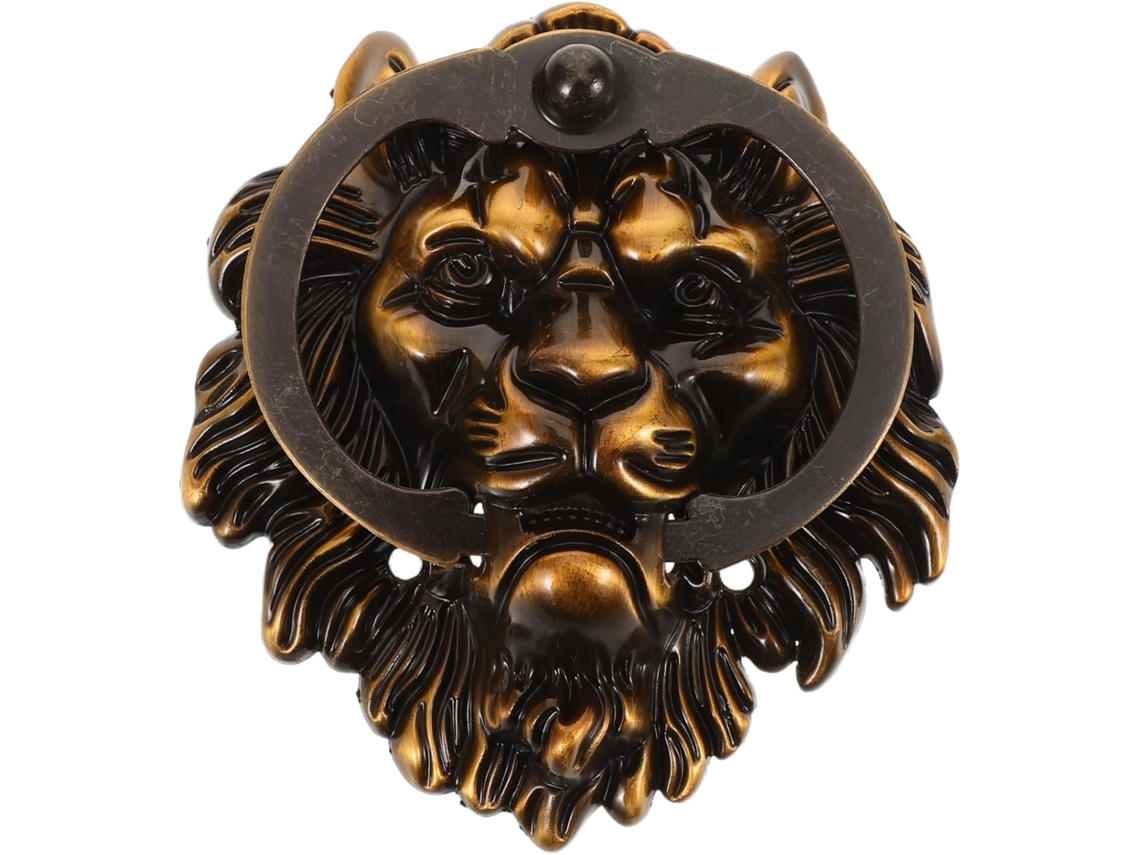 Maçaneta De Porta Antiga Com Cabeça De Leão, Ferragem Decorativa Para Portões De Jardim E Cercas De C Gokoco