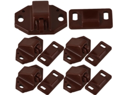 Conjunto De 20 Fechos Esfera Plástico Para Portas Armários, Gavetas E Guarda Roupas, Com Estrutura Simples E Resistente