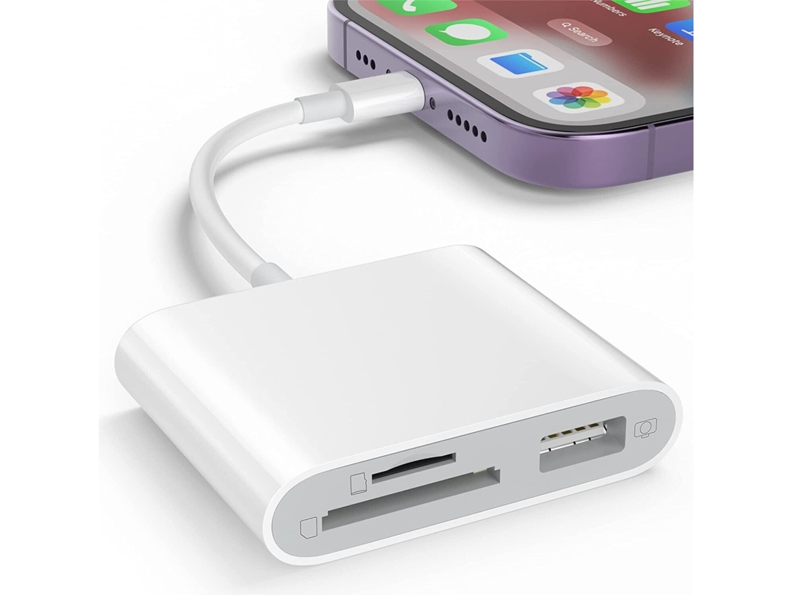 Cartão Sd Para Iphone, Leitor De Cartão De Memória Com Adaptador Usb Para Câmera