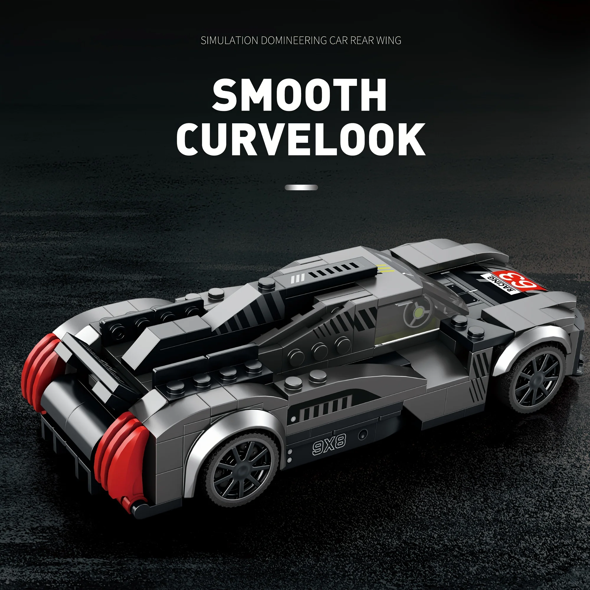 Conjunto De Blocos De Montar Do Supercarro De Le Mans, 280 Peças, Escala 1:24