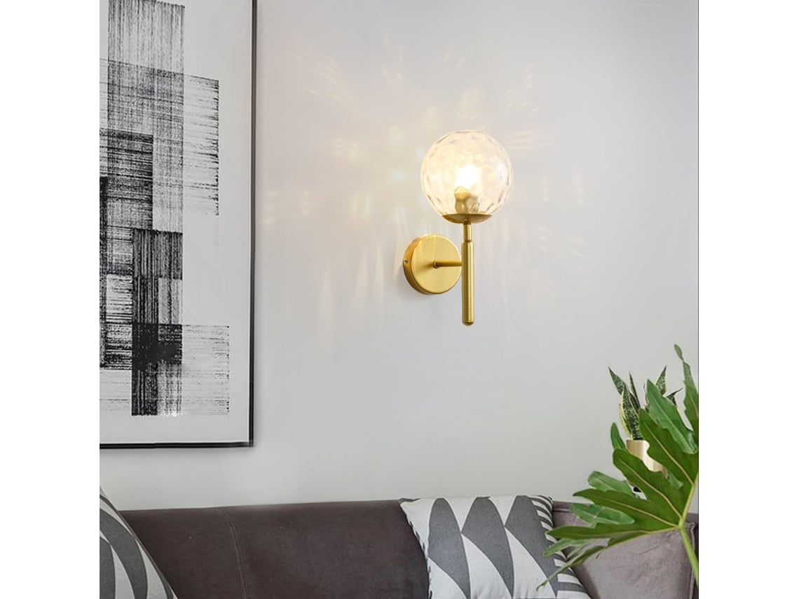 Luminária Led Dourado, S/ Lâmpada, E27