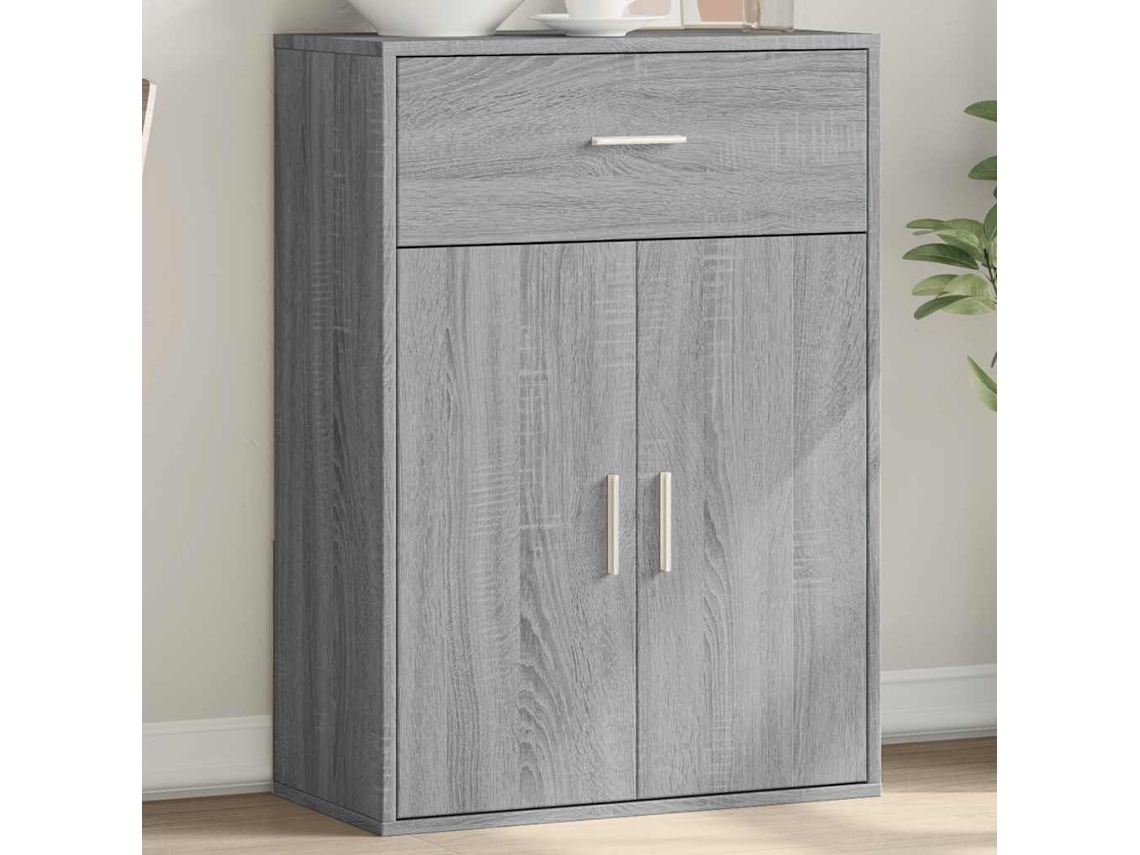 Vidaxl Aparador 60 X 30 X 84 Cm Derivados De Madeira Cinzento Sonoma