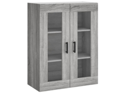 Wall Mounted Cabinet, Wall Mounted Cabinets Vidaxl Cinzeto Madeira Processada (n/a)