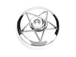 Caixa Portátil De Lentes De Contato Com Espelho Pentagrama
