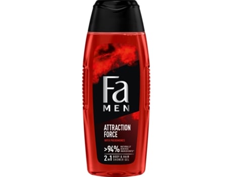Gel De Duche Fa Men Atração Força Com Bergamota E Lima 400ml