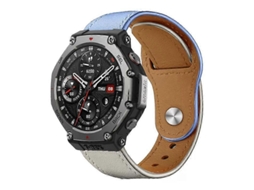 Pulseira De Couro Com Fivela De Rebite Xdfind Para Amazfit T-rex 3