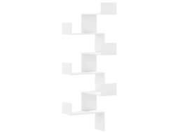 Estante de Parede Derivados de Madeira Branco MAISON EXCLUSIVE (45x45x147 cm)