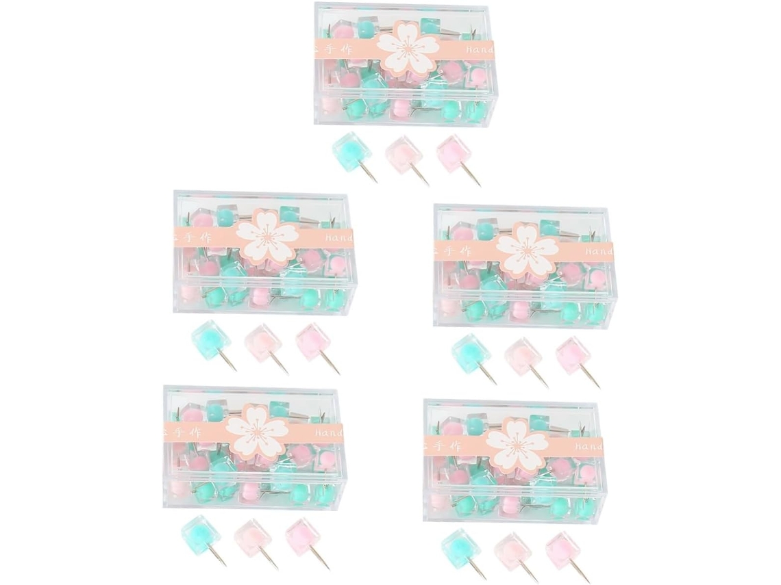Villcase Conjunto De 200 Alfinetes Quadrados Para Quadros Avisos E