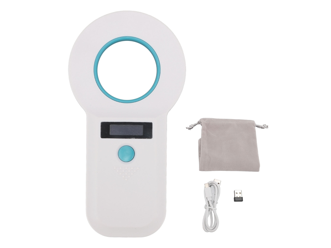 2026zentro-scanner De Microchip Para Pets Leitor De Tag Animal Com Interface Usb 15 Dígitos 128 Armazenamento Branco