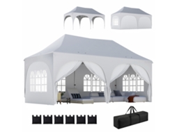 Toldo Curvo com Fixadores 122x89x24cm ZACHARY