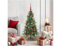 Vidaxl Árvore De Natal Articulada Artificial Verde 120 Cm Pe E Pvc