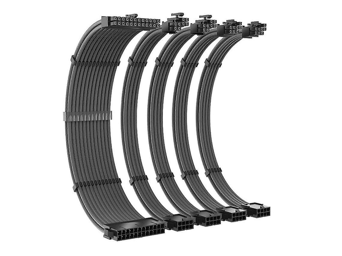 Lurelia Cabo Pcie, Revestimento Entrançado, 24 Pin, 18awg, Cinzento
